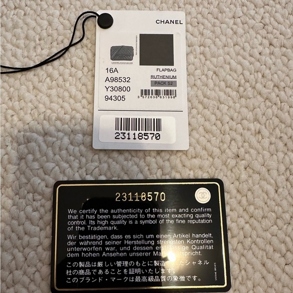 NWT Chanel Black Caviar Quilted Flap Bag - Picture 10 of 15